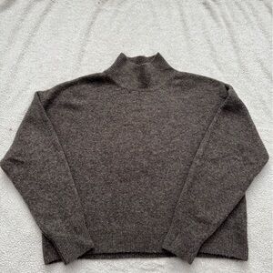 H&M Charcoal Brown Turtleneck Sweater